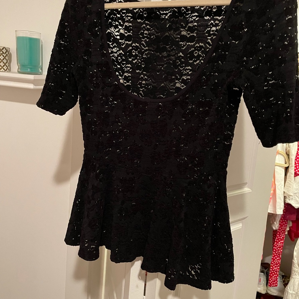 Free People black lace top size S